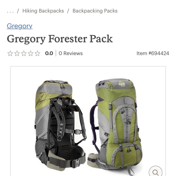 gregory forester pack